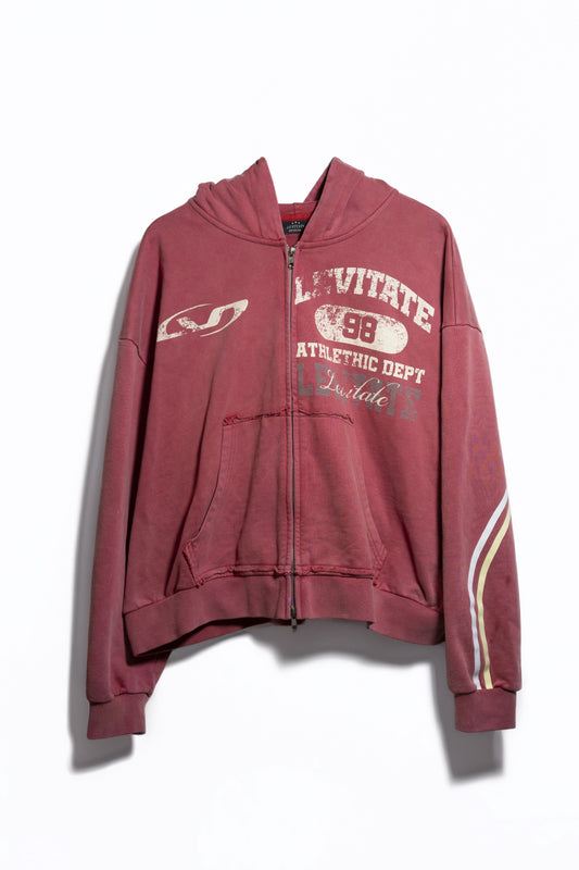 LVT Distressed Zip-Up