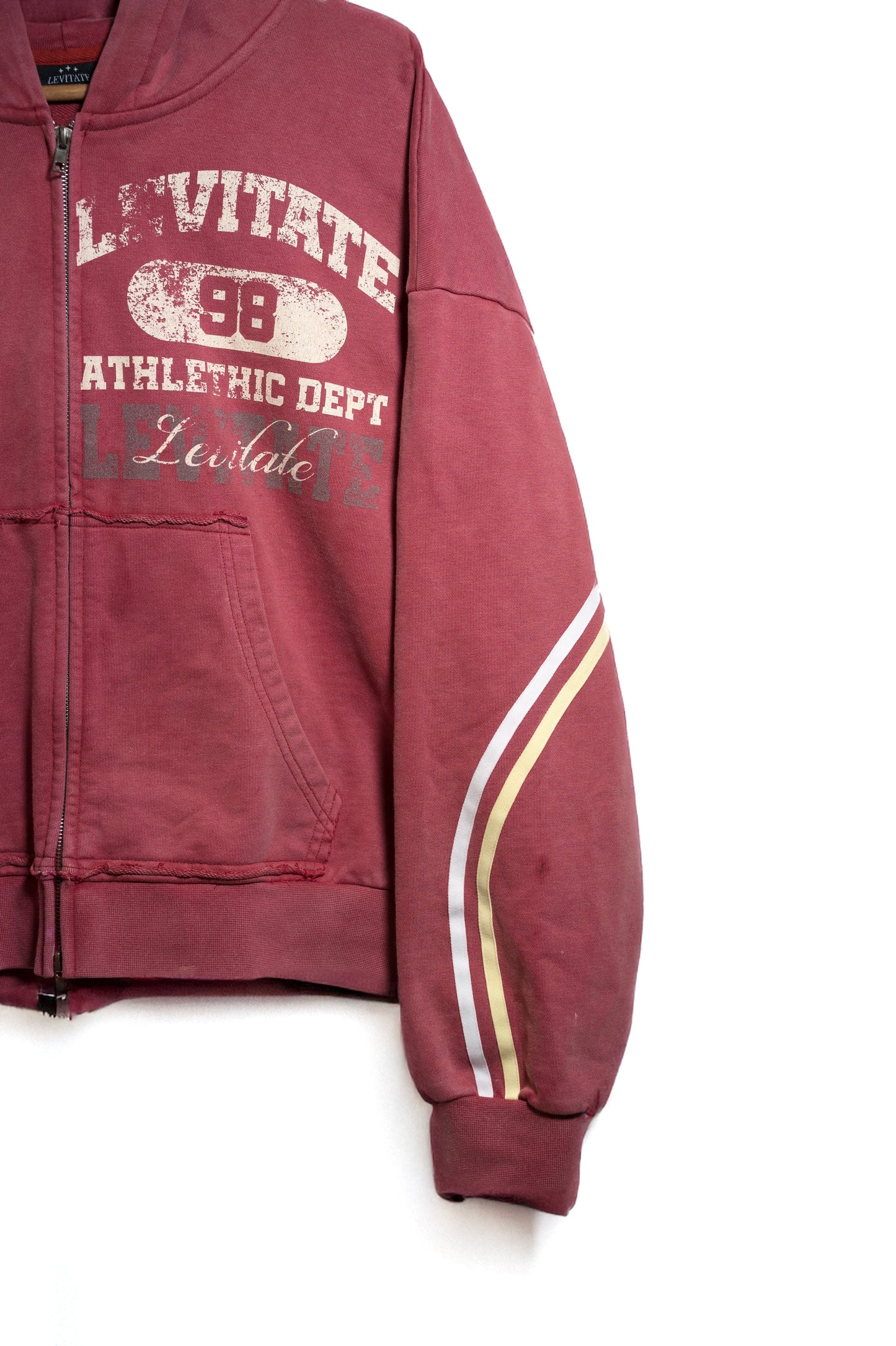 LVT Distressed Zip-Up