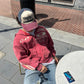LVT Distressed Zip-Up